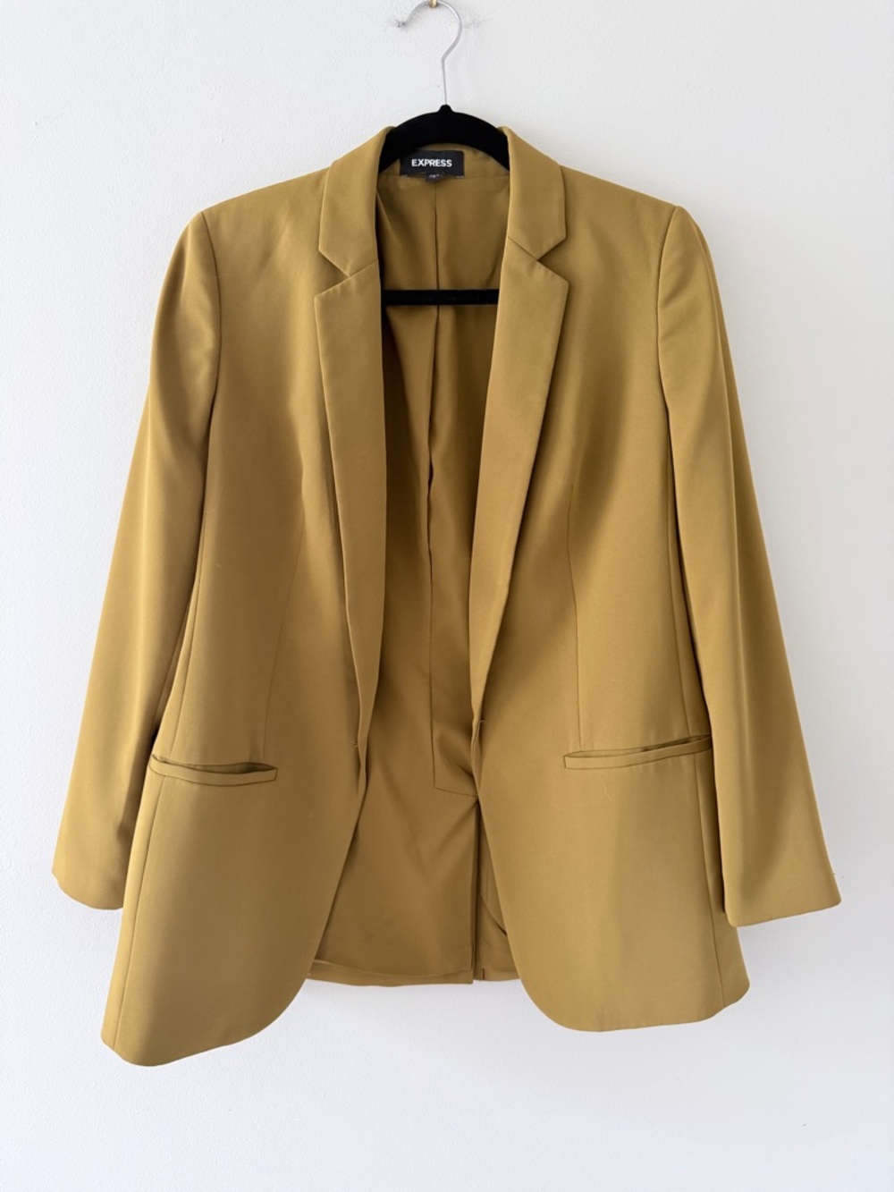 Express Mustard Open-Front Women's Blazer